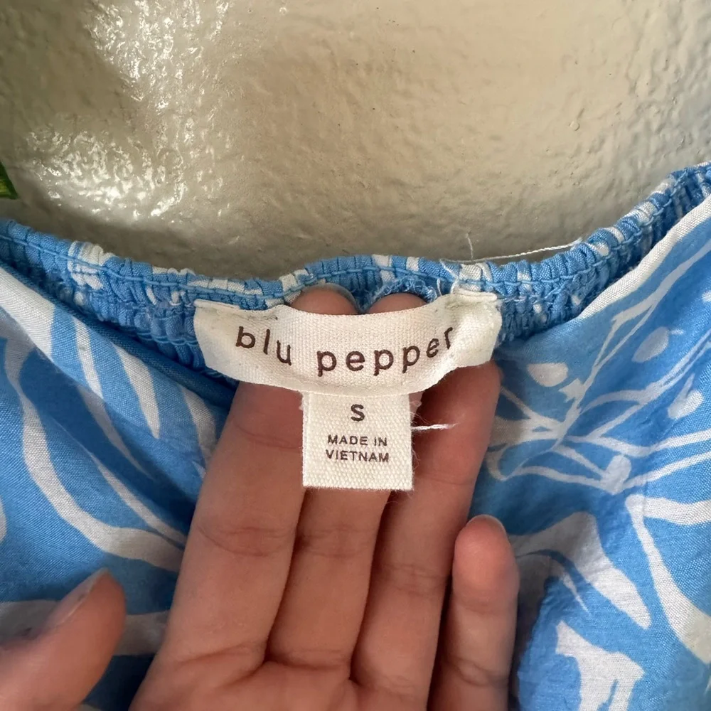 Blu Pepper | Patterned Sleeveless Maxi Dress - Picture 5 of 6